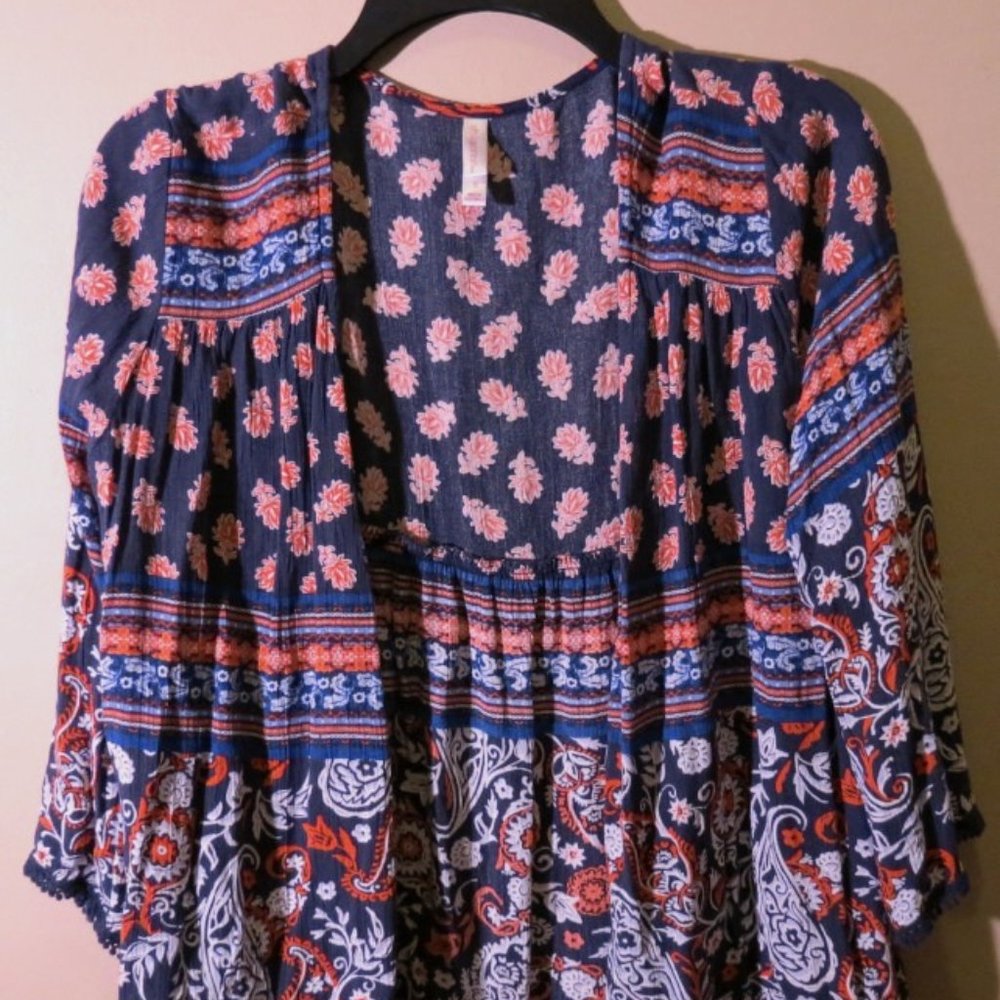 Cardigan with Floral Print, xhilaration, Small